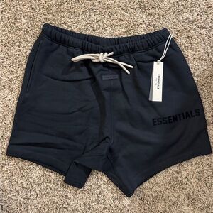 Essentials Jet Black Men's Athletic Shorts